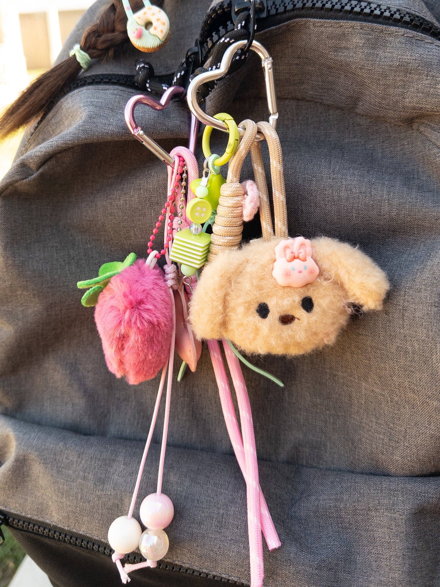 Plushie Dog Backpack/Bag Charm