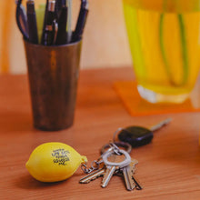 Load image into Gallery viewer, Lemon Stress Ball Keychain
