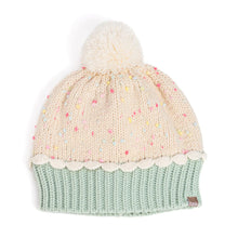 Load image into Gallery viewer, Girls Pastel Cupcake Knit Winter Hat
