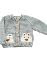 Load image into Gallery viewer, Bear Cardigan Sweater - Bowie Grey
