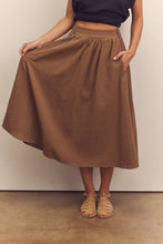 Load image into Gallery viewer, Midi-circled cotton skirts
