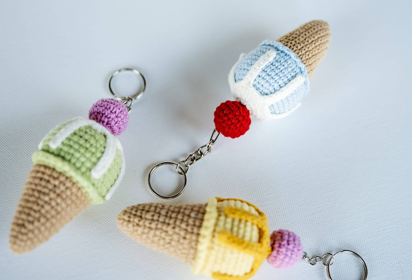 Ice Cream Keychain and Zipper Pull