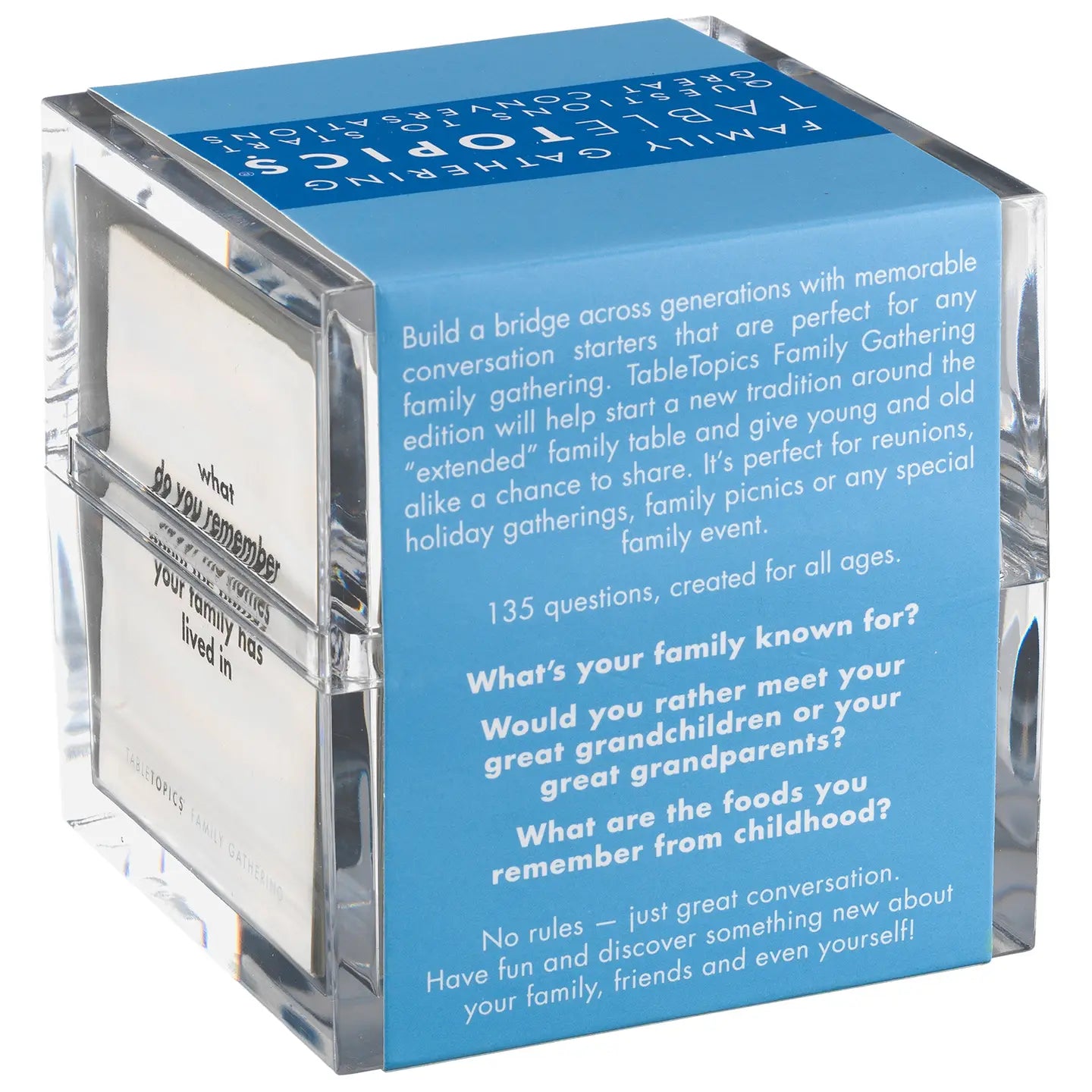 Tabletopics Family Gathering - Conversation Starter Game