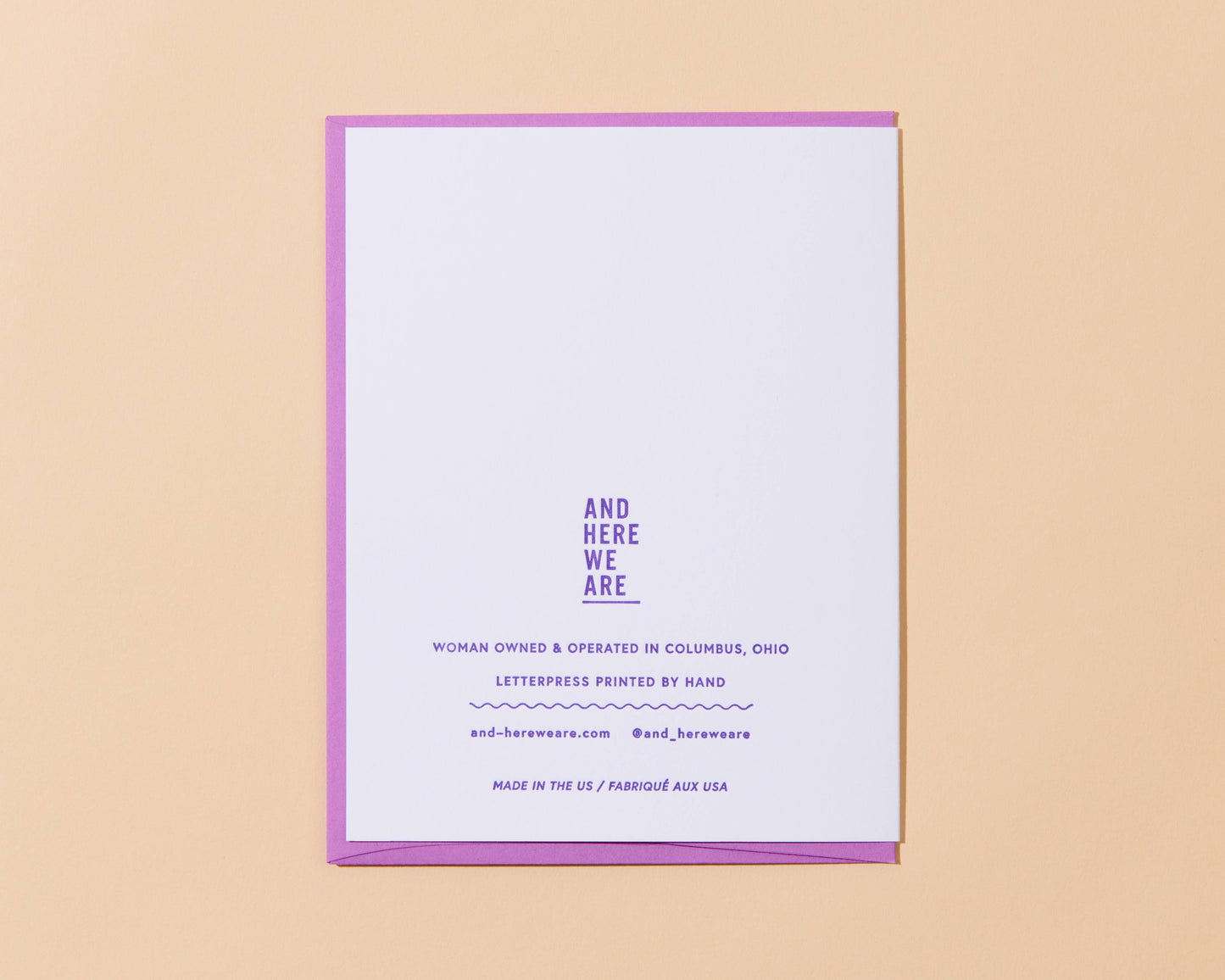 Letterpress New Baby Card—Babe Alert
