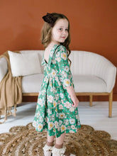 Load image into Gallery viewer, Rubina Twirl Dress - Vintage Greens
