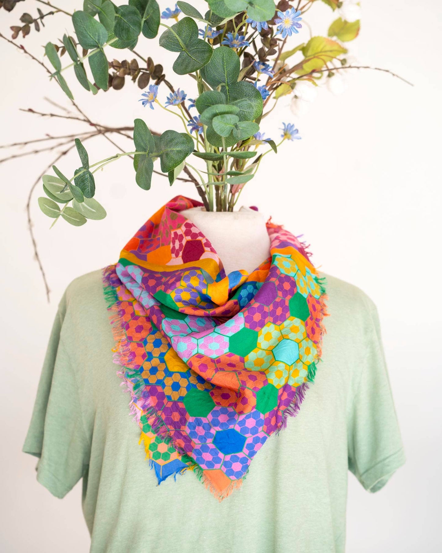 Autumn on the Plains EPP - Silk Bandana Scarf