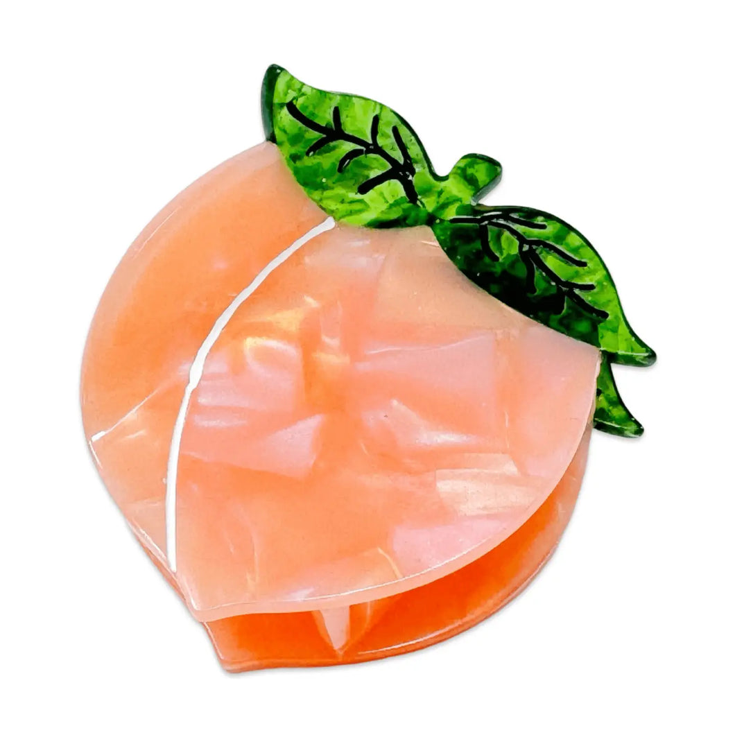 Midi Peach Hair Claw Clip