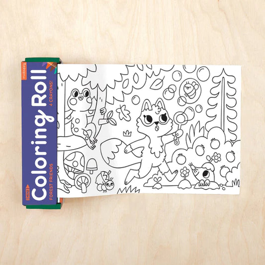 Forest Friends Mini Coloring Roll