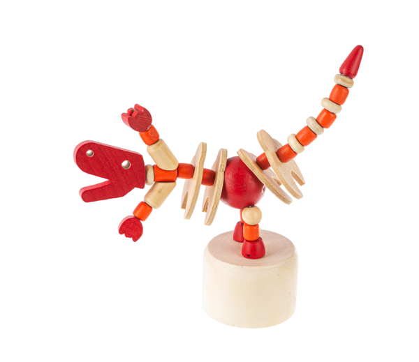 Wooden Dino Push Puppets - Several Styles