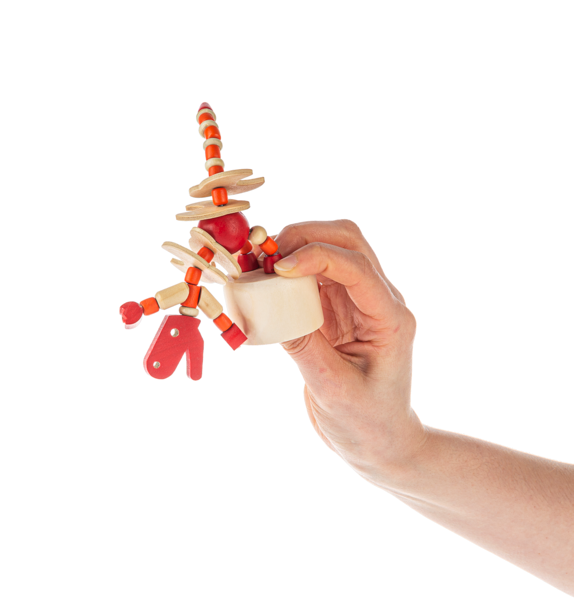 Wooden Dino Push Puppets - Several Styles