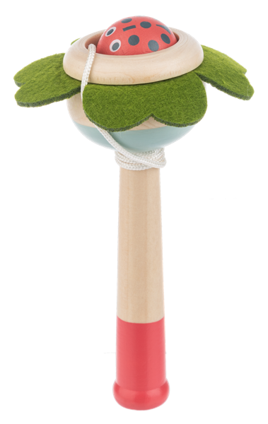 Wooden Flower Catch Ball Game - Several Colors