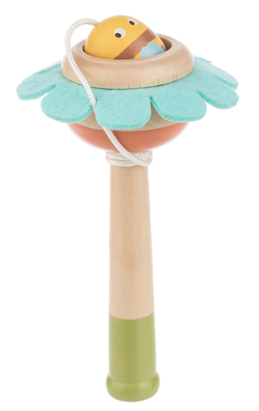 Wooden Flower Catch Ball Game - Several Colors
