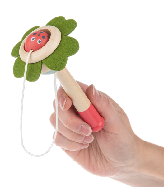 Wooden Flower Catch Ball Game - Several Colors