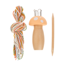 Load image into Gallery viewer, Wooden Knitting Mushrooms - Several Colors
