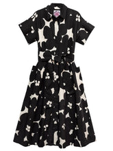 Load image into Gallery viewer, Heidi Dress Jumbo Blooms - Black &amp; Ivory
