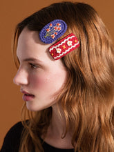 Load image into Gallery viewer, Polly Crochet Hair Clips - Red Multi
