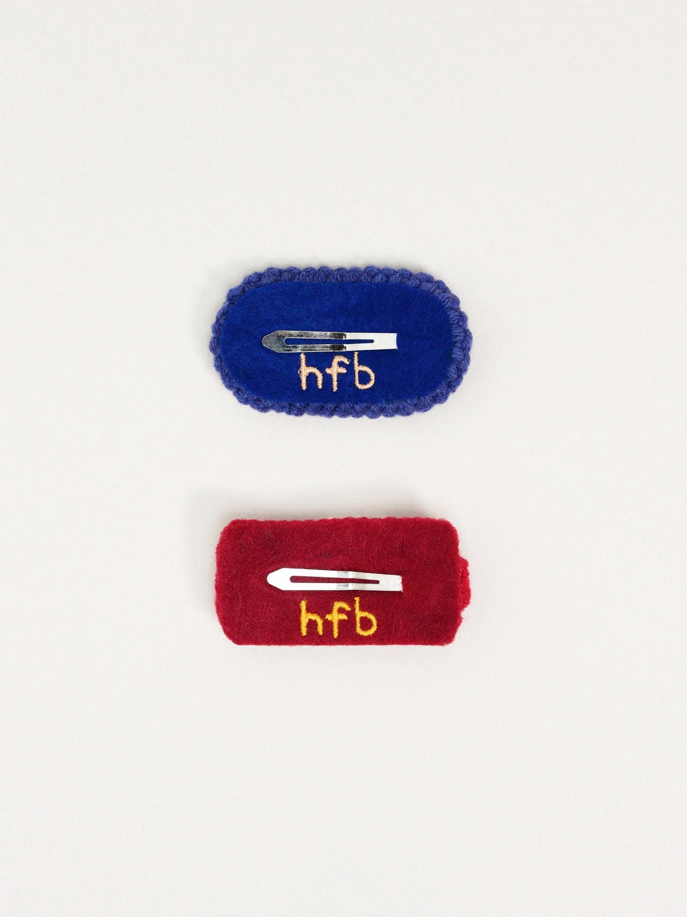 Polly Crochet Hair Clips - Red Multi