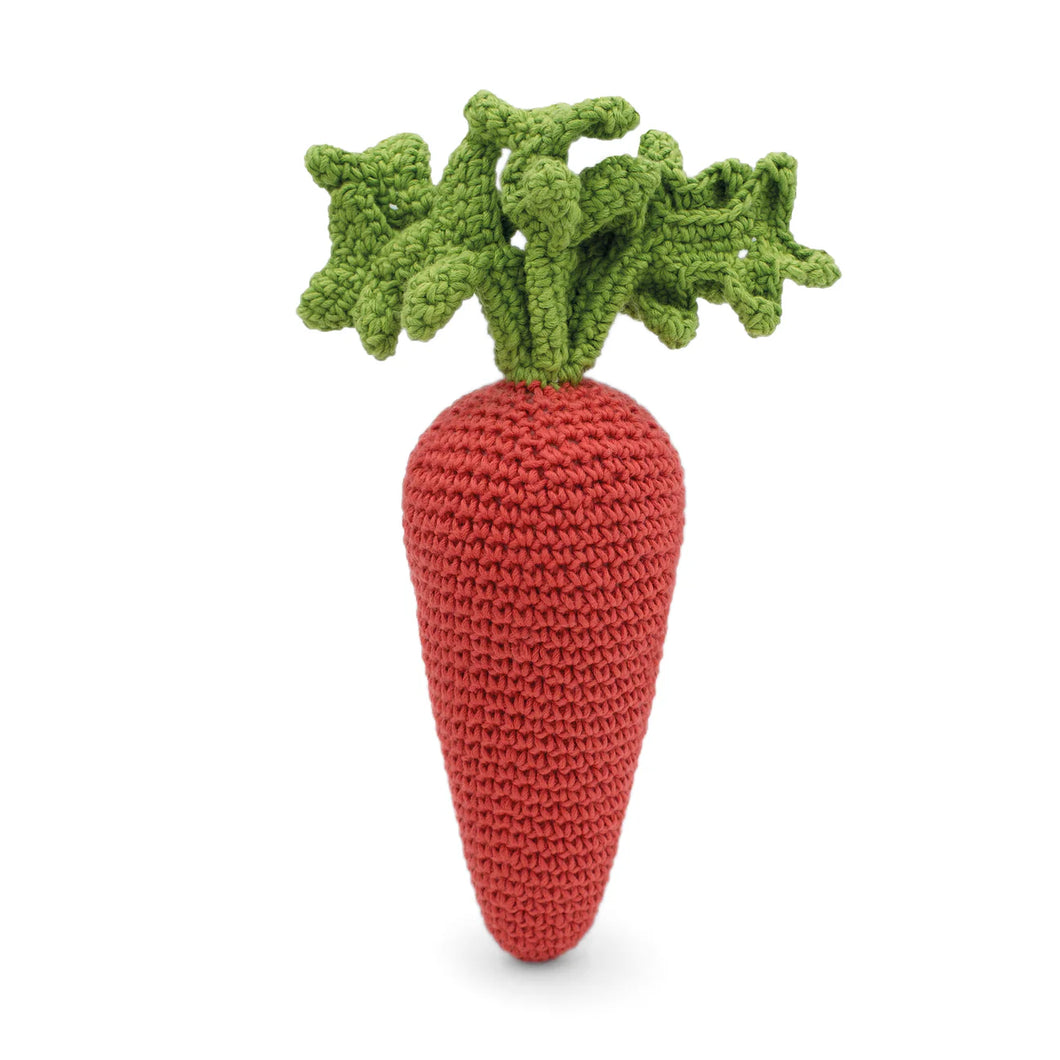 Carrot Rattle 100% organic cotton