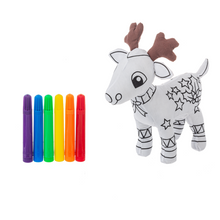Load image into Gallery viewer, Mini Coloring Kit - Reindeer
