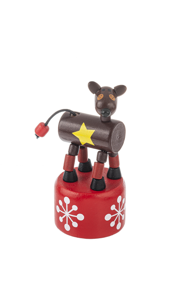 Holiday Wooden Push-Up Puppets - Several Styles