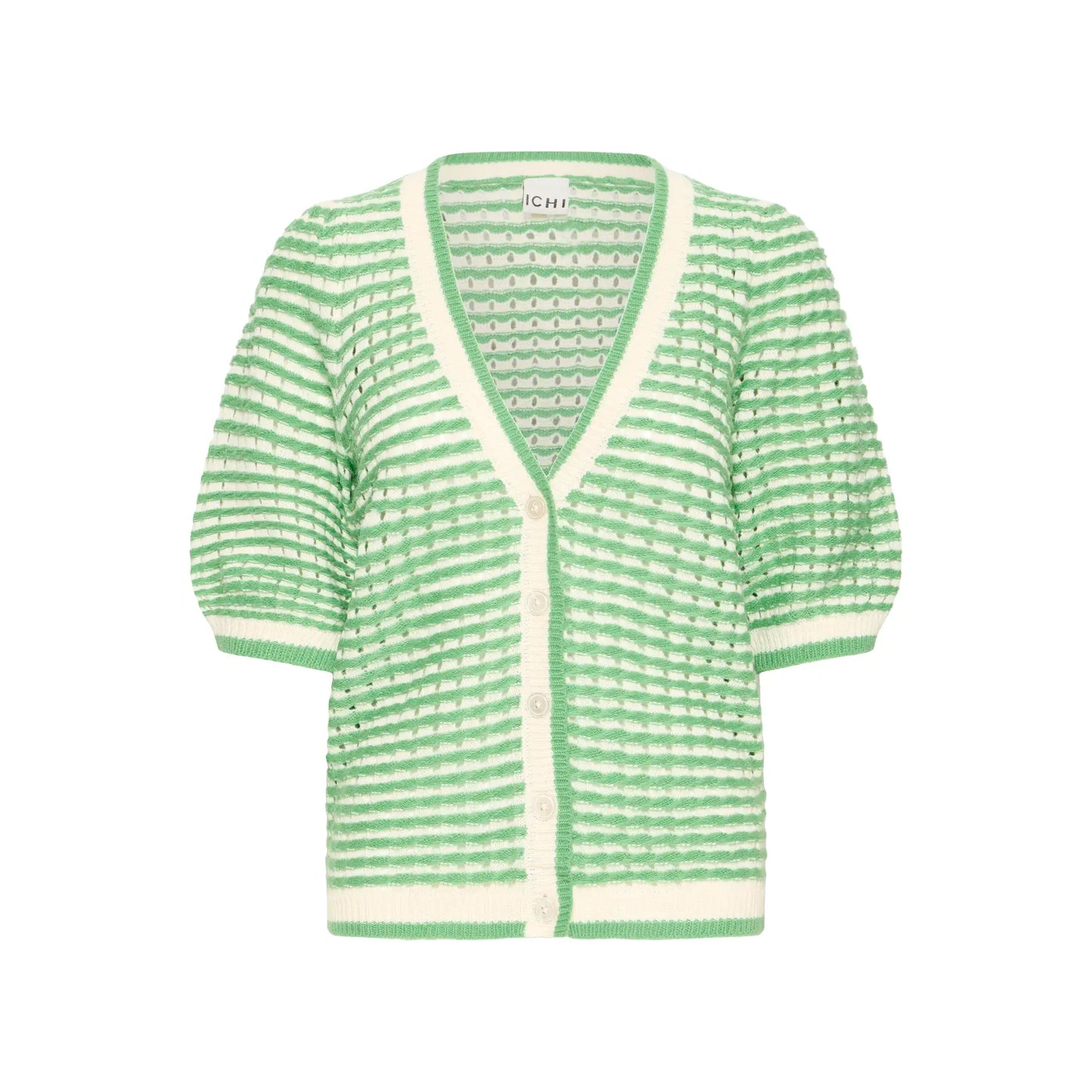Striped Cardigan - Green