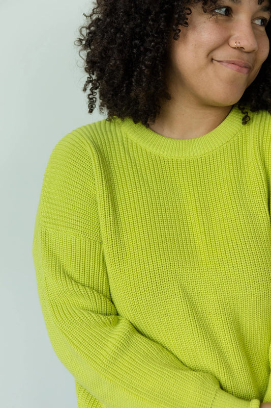 La Mágica Sweater - Bright Lime, OS