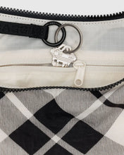 Load image into Gallery viewer, Medium Nylon Baggu Crescent Bag - Mixed Plaid
