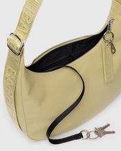 Load image into Gallery viewer, Medium Recycled Leather Crescent Bag
