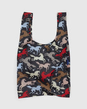 Load image into Gallery viewer, Baggu reusable bag with horse pattern on a white background
