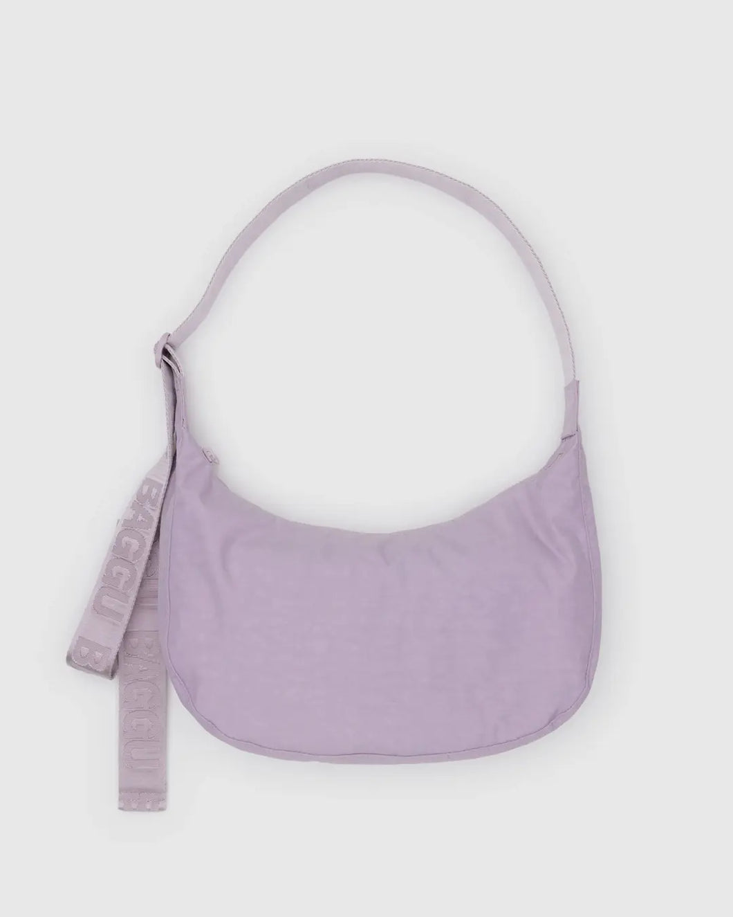 Medium Nylon Baggu Crescent Bag - Dusty Pink