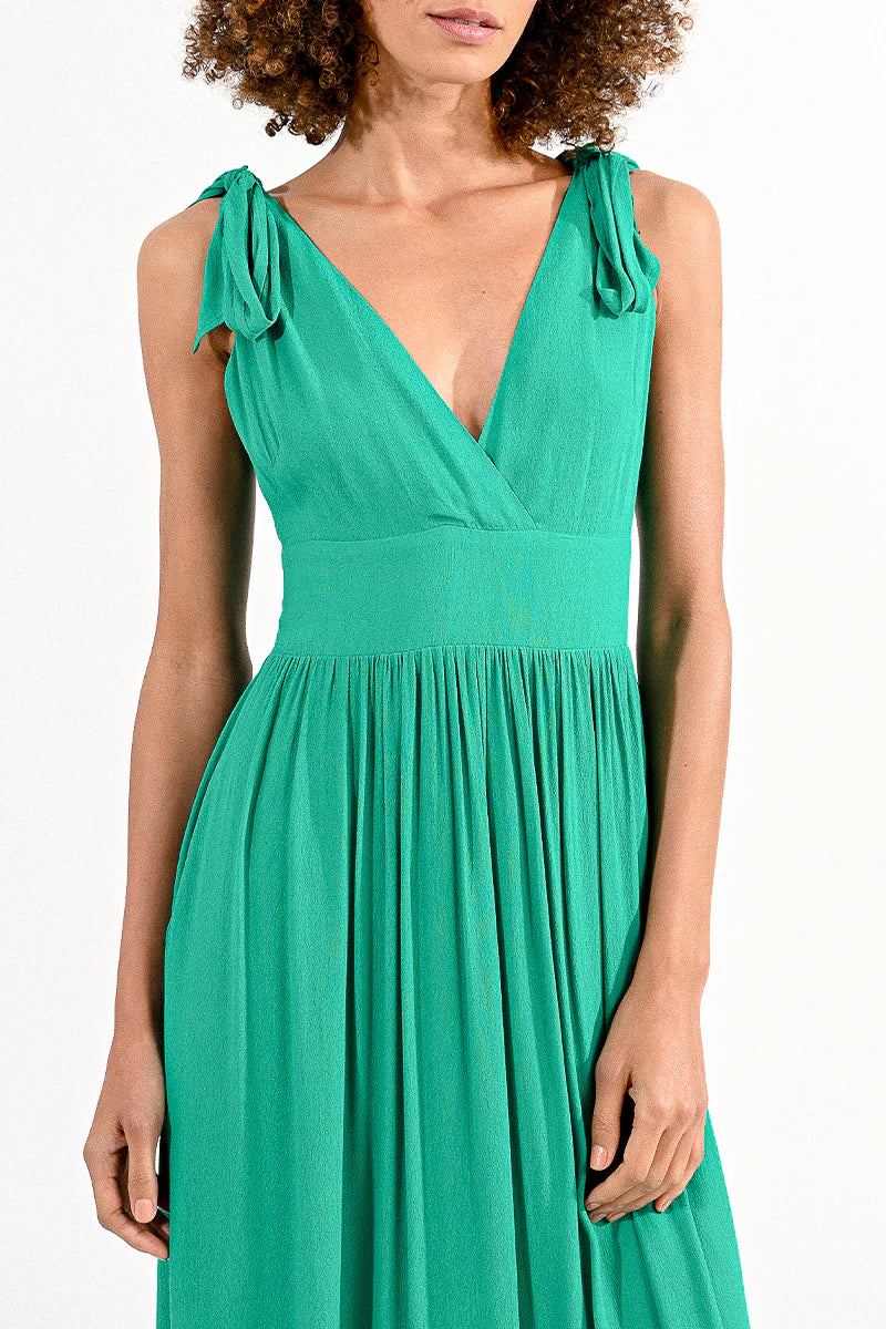 Long Dress with Knotted Straps