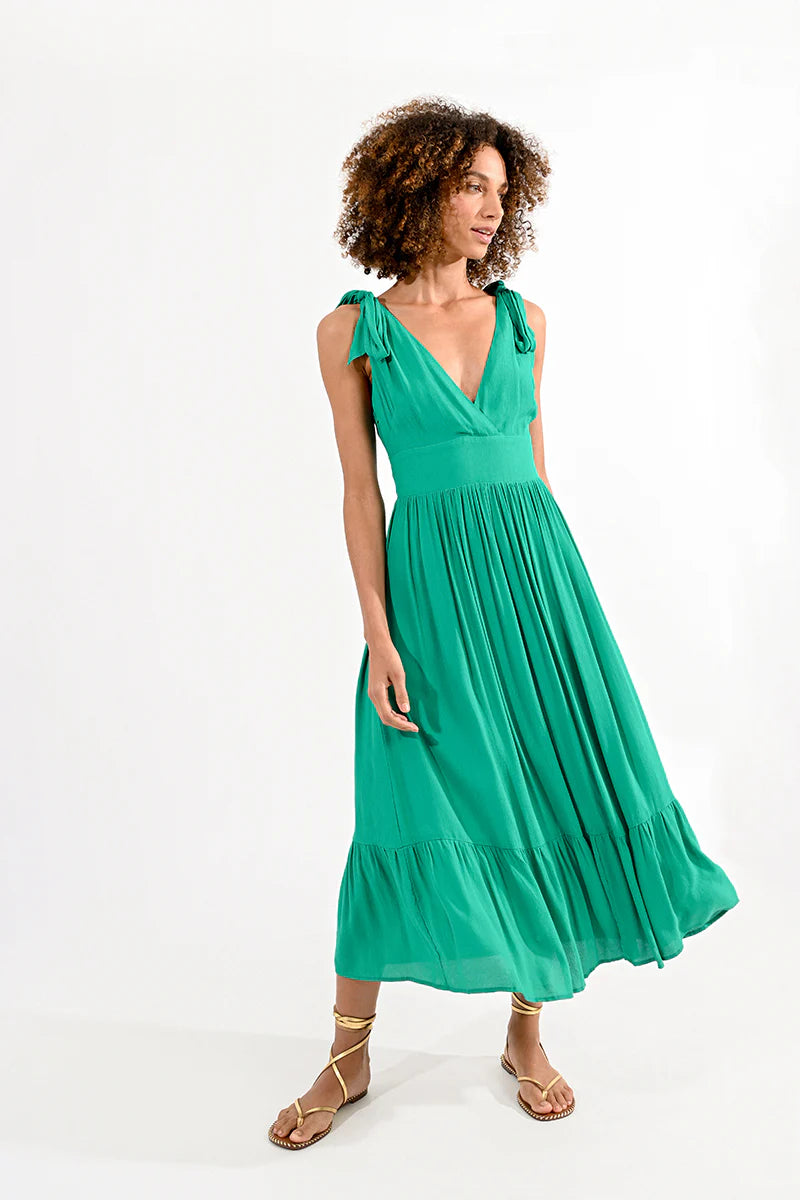 Long Dress with Knotted Straps