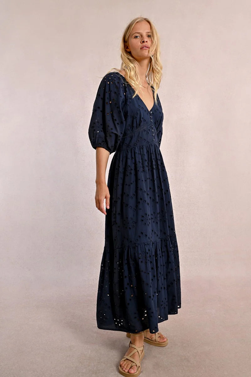 Openwork Embroidery Dress