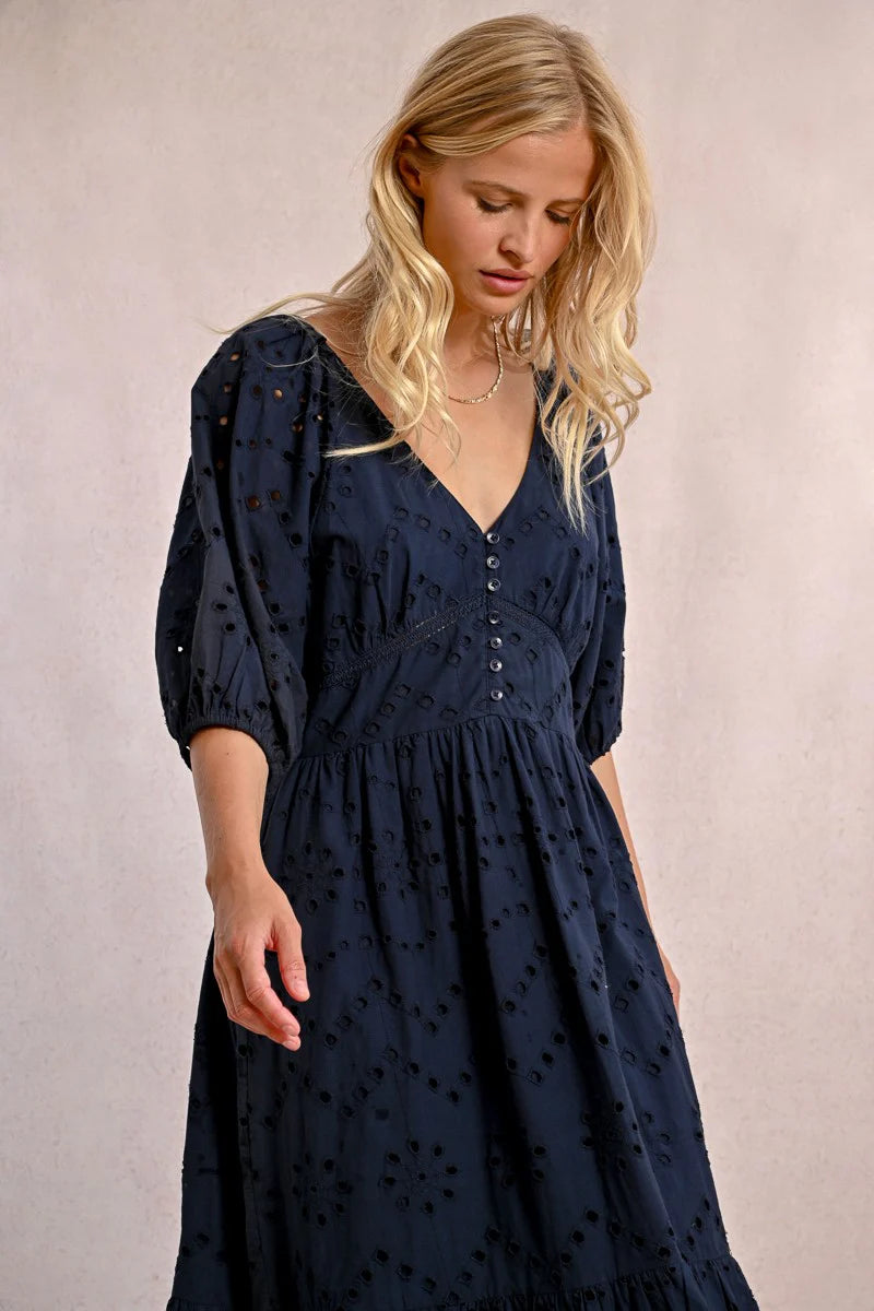 Openwork Embroidery Dress