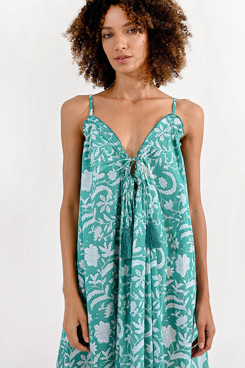 Loose Fit Floral Print Dress
