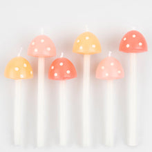 Load image into Gallery viewer, Mushroom Birthday Candles
