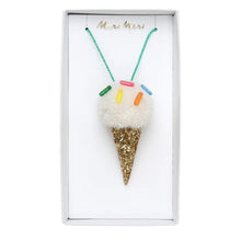 Load image into Gallery viewer, Ice Cream Pompom Necklace
