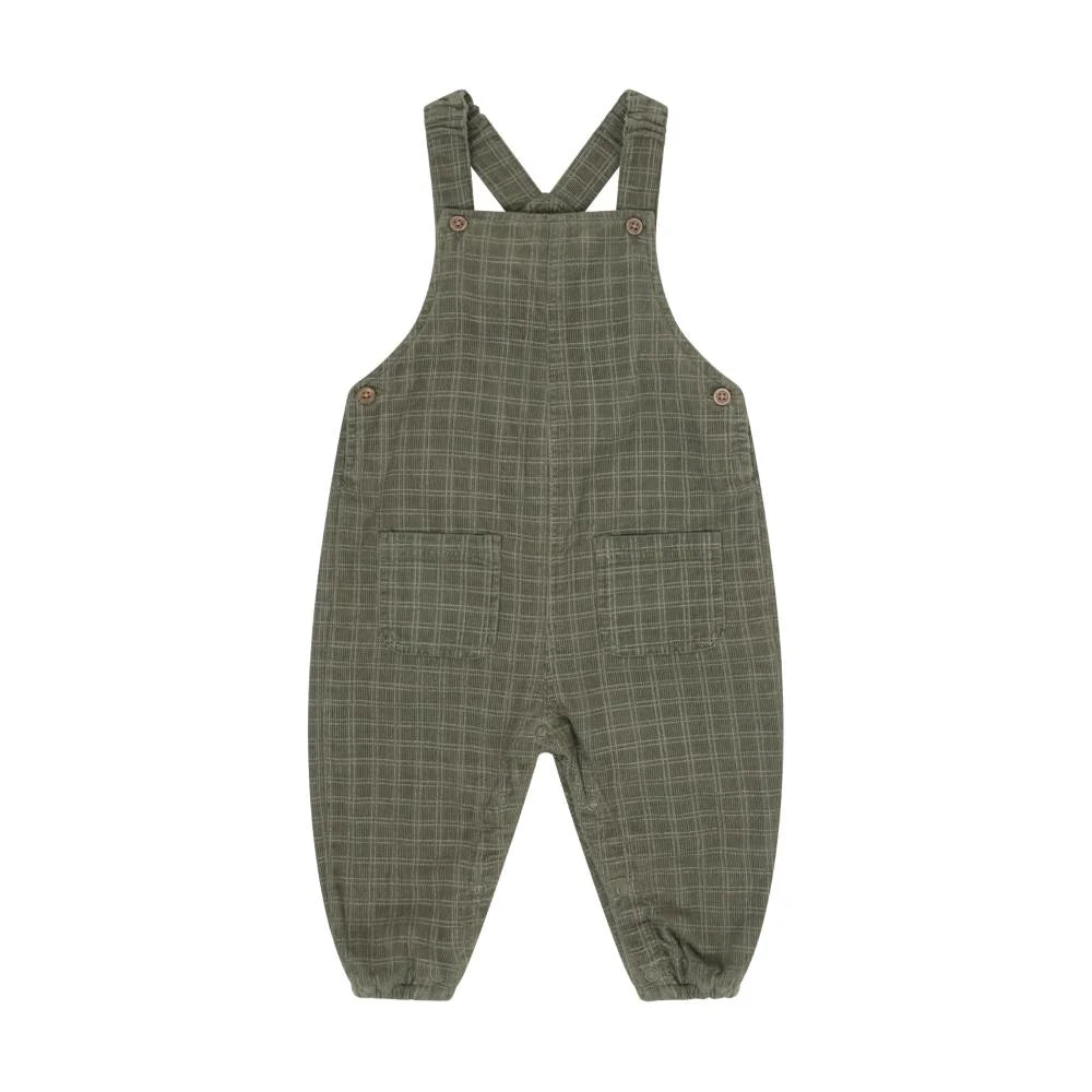Plaid Corduroy Overalls - Beetle