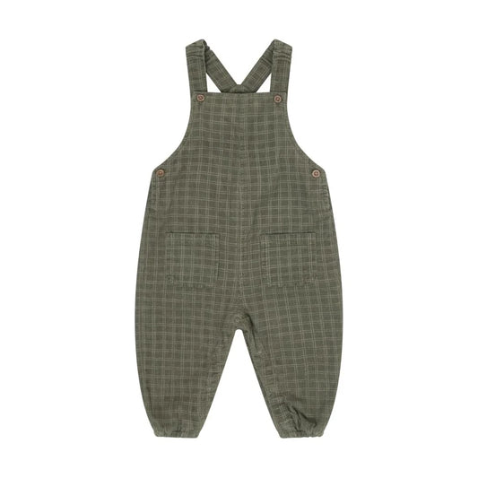 Plaid Corduroy Overalls - Beetle