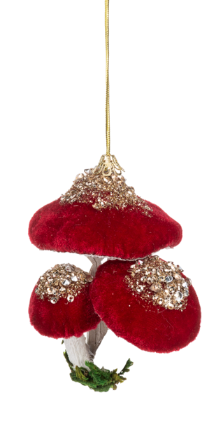 Mushroom Cluster Ornaments - Three Colors