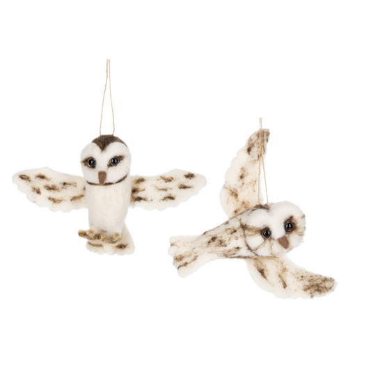 Woodland Owl Ornaments - Two Styles