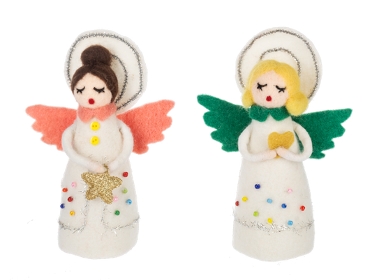 Singing Angel Ornaments - Two Styles