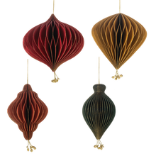 Load image into Gallery viewer, Honeycomb Drop w/Jingle Bell Ornaments - Several Sizes
