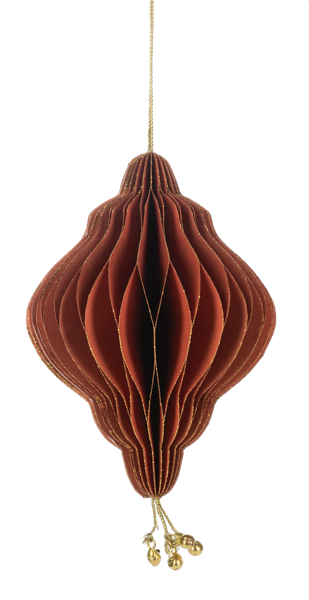 Honeycomb Drop w/Jingle Bell Ornaments - Several Sizes