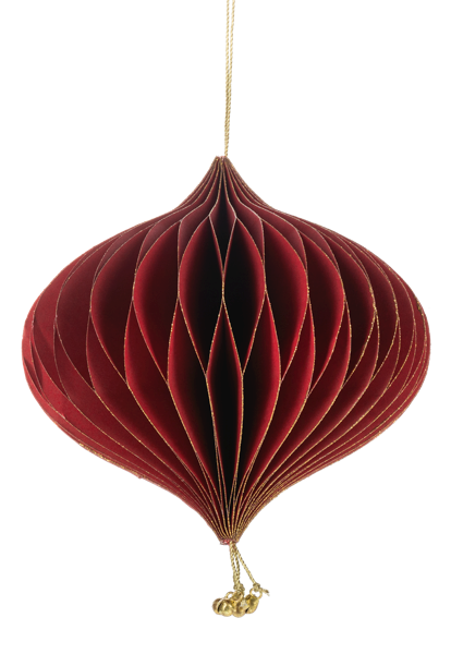 Honeycomb Drop w/Jingle Bell Ornaments - Several Sizes