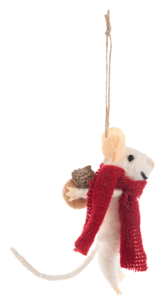 Woodland Mouse Ornaments - Two Styles