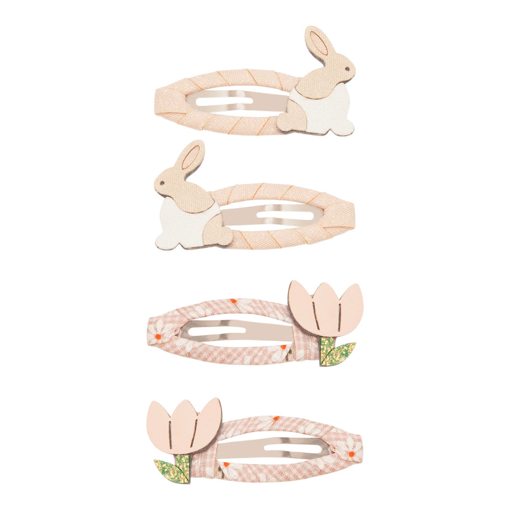 Bunny & Flower Hair Clips