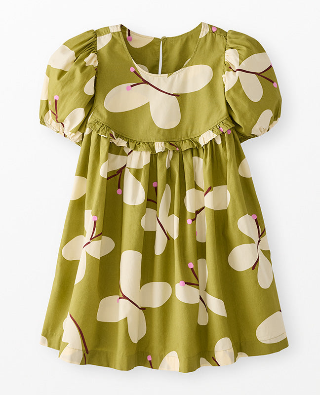 Puff Sleeve Poplin Dress