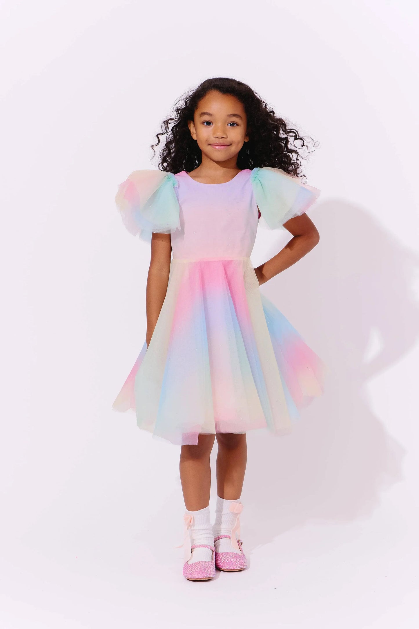 Sparkle Ombre Tulle Dress