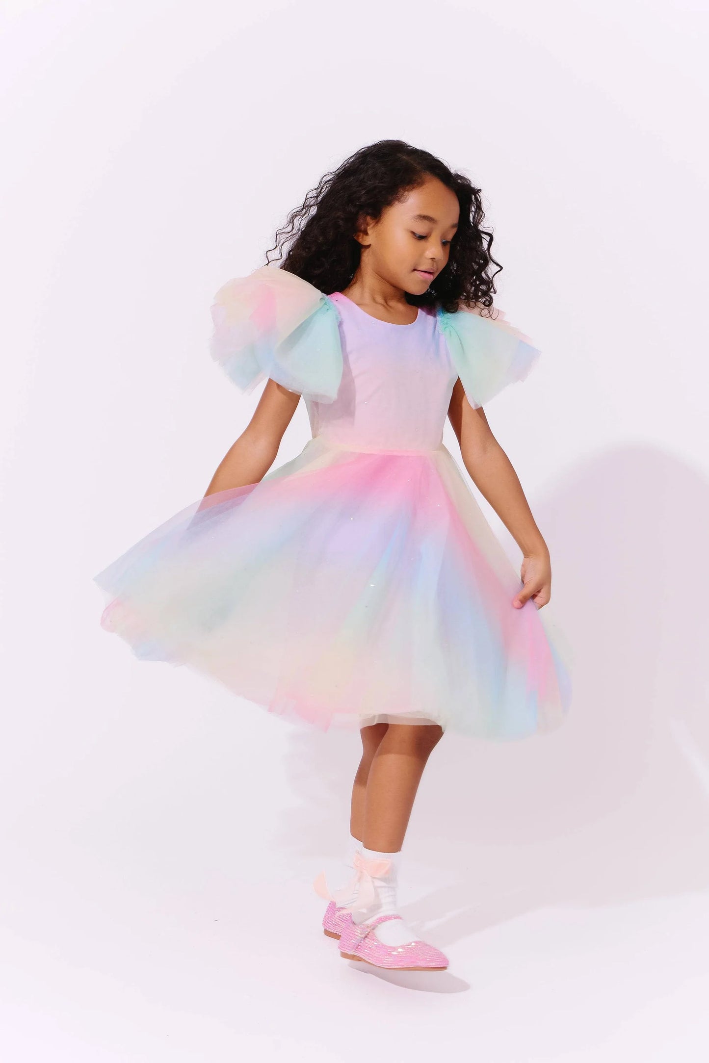 Sparkle Ombre Tulle Dress